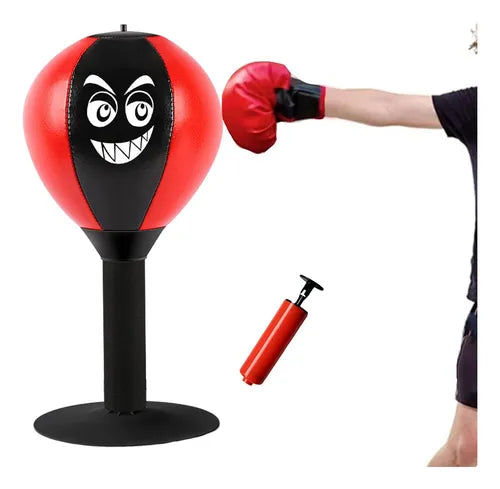 HZG Desktop Punching Bag, Stress Buster with Suction Cup for Office Table and Counters, Heavy Duty Stress Relief Ball, Desk Boxing Punch Ball, Funny Toys for Kids Coworkers and Friends
